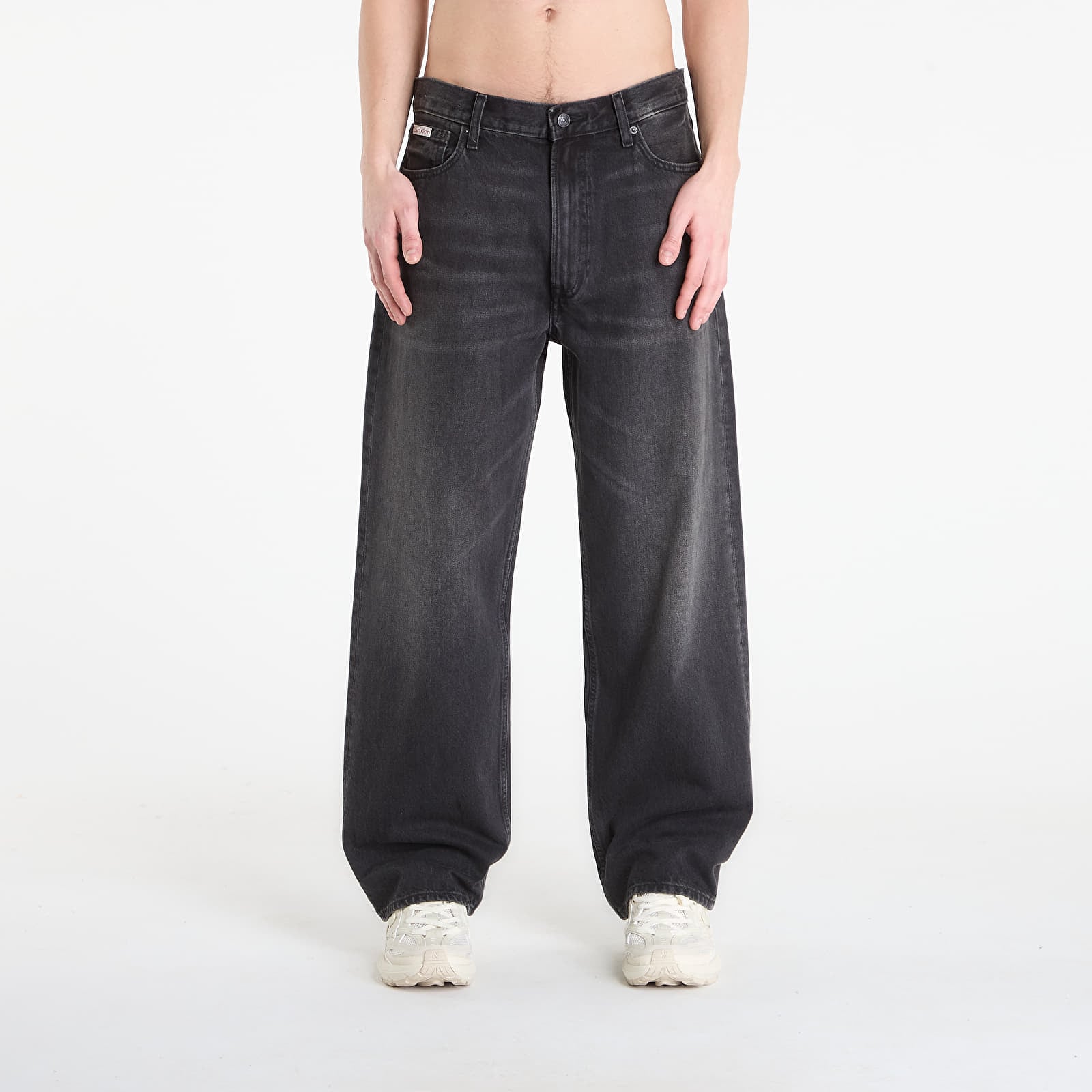 Moške kavbojke Calvin Klein Jeans Baggy Avery Black Stone Jeans Blue