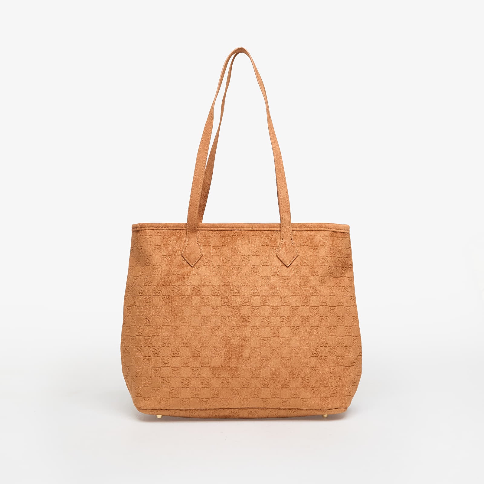 Pánske tašky cez rameno Jordan Jam Suede Monogram Tote Cognac