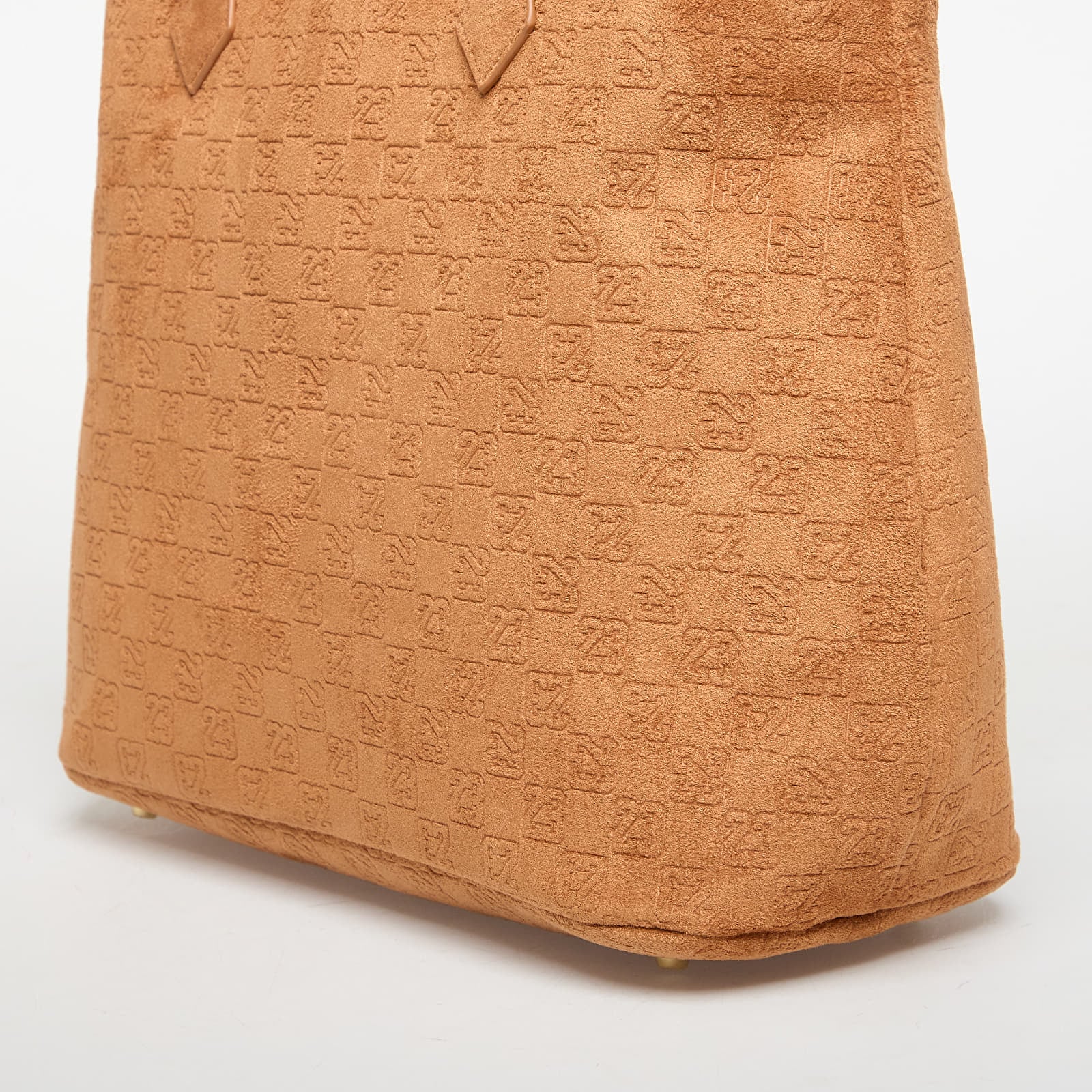 Pánske tašky cez rameno Jordan Jam Suede Monogram Tote Cognac