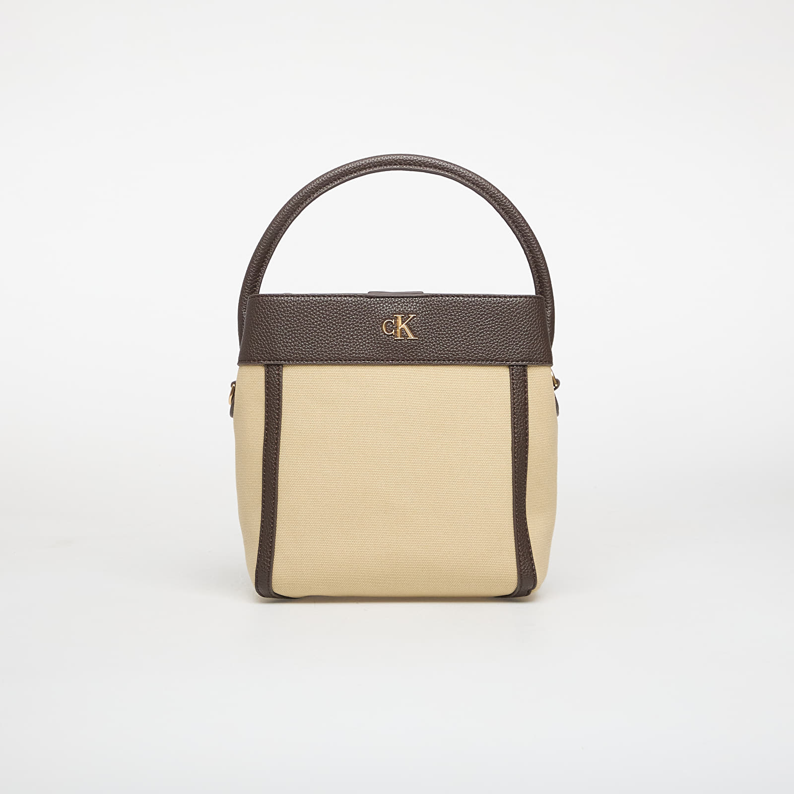 Håndvesker Calvin Klein Ck Canvas Bucket Bag With Strap Khaki Canvas