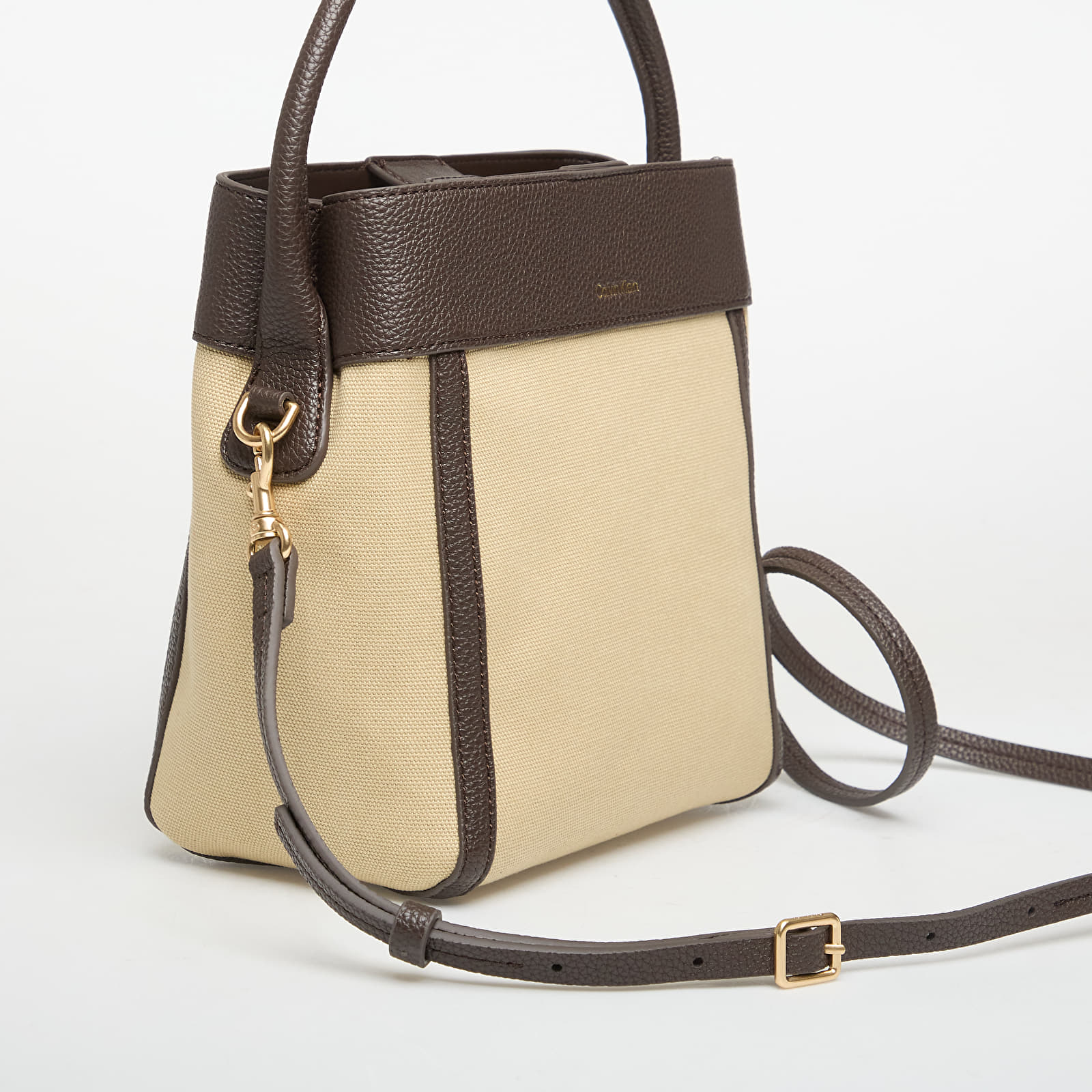 Håndvesker Calvin Klein Ck Canvas Bucket Bag With Strap Khaki Canvas