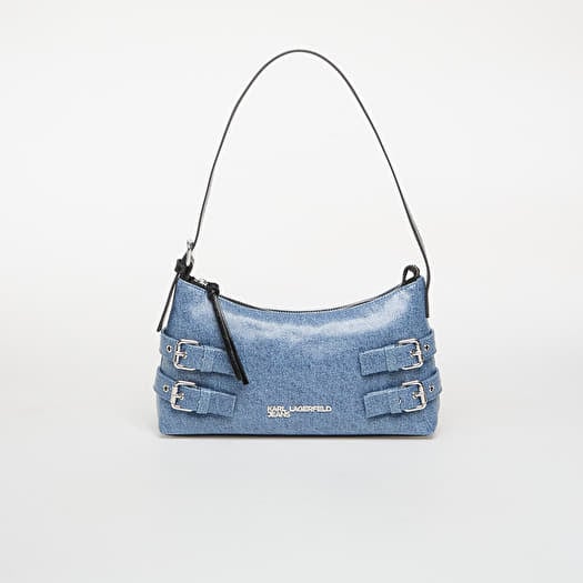 Karl Lagerfeld Jeans Buckle Shoulder Bag Denim Standard/ Blue/ Denim