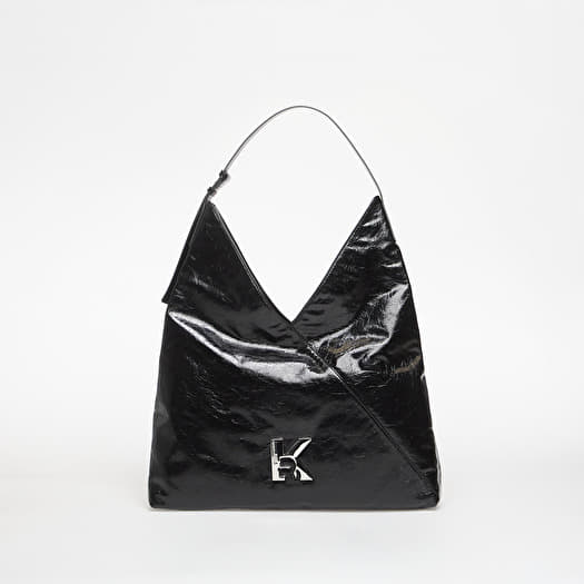 Karl Lagerfeld Jeans Geo Lthr Tote Shiny Black