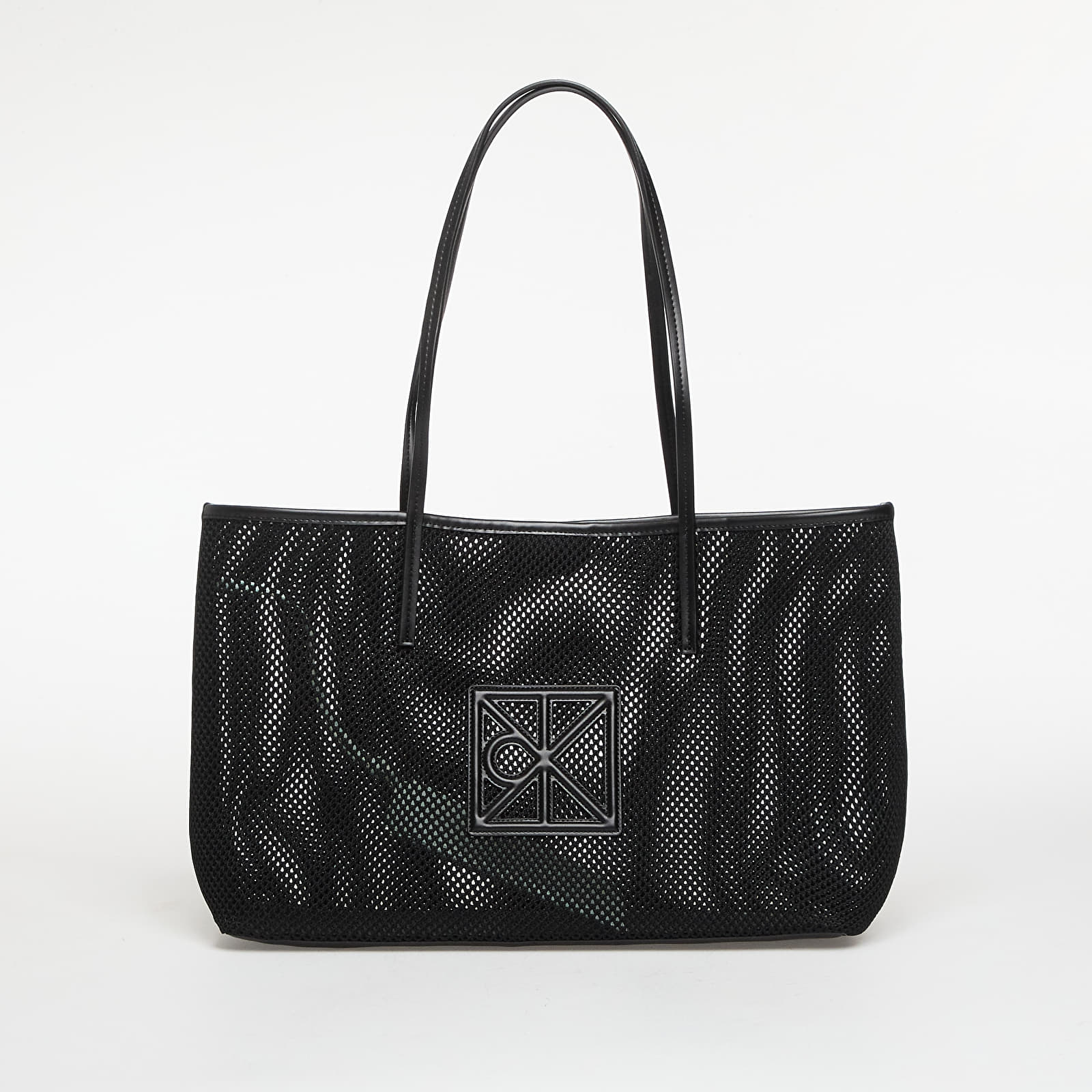 Borse Calvin Klein Emblem Mesh Tote Black