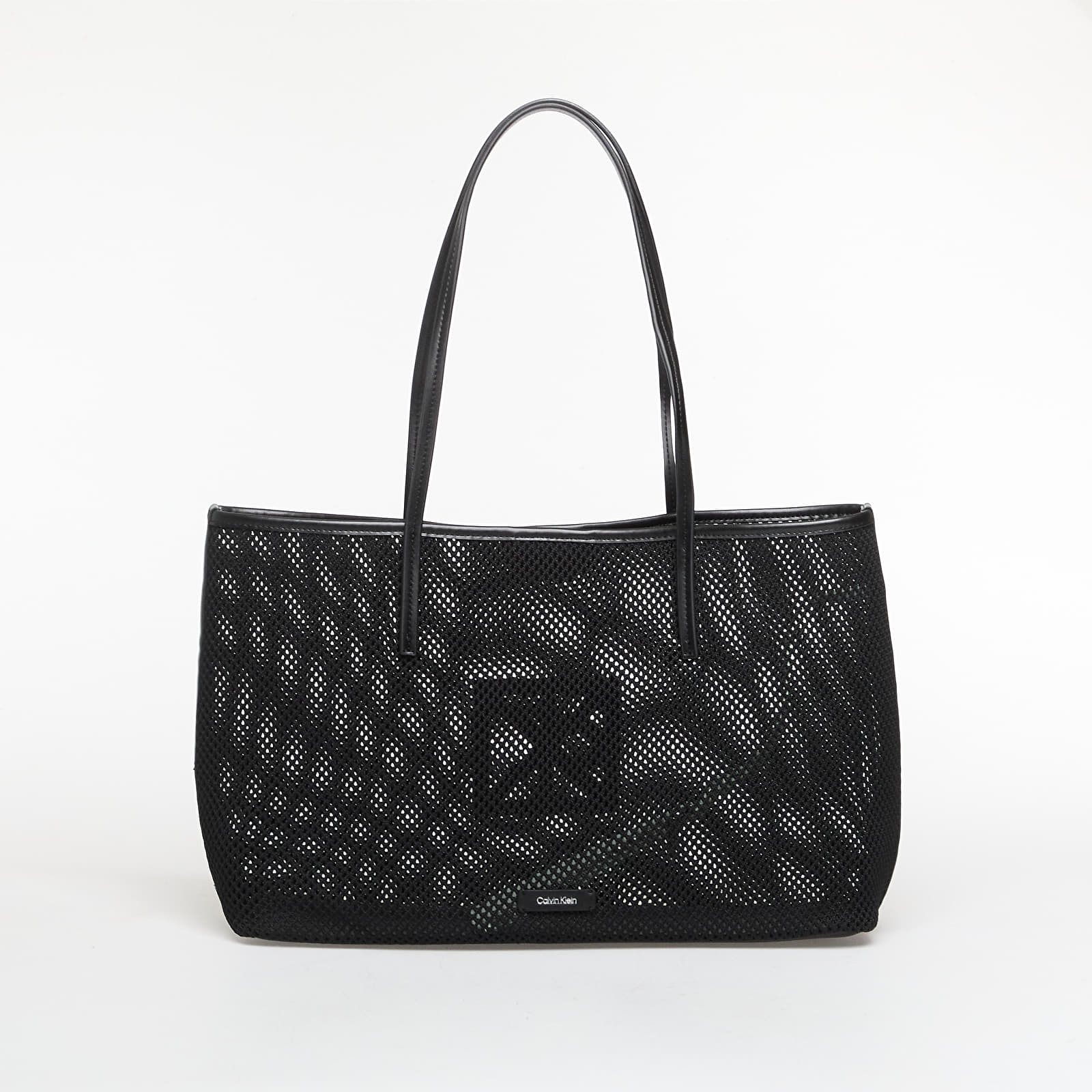 Borse Calvin Klein Emblem Mesh Tote Black