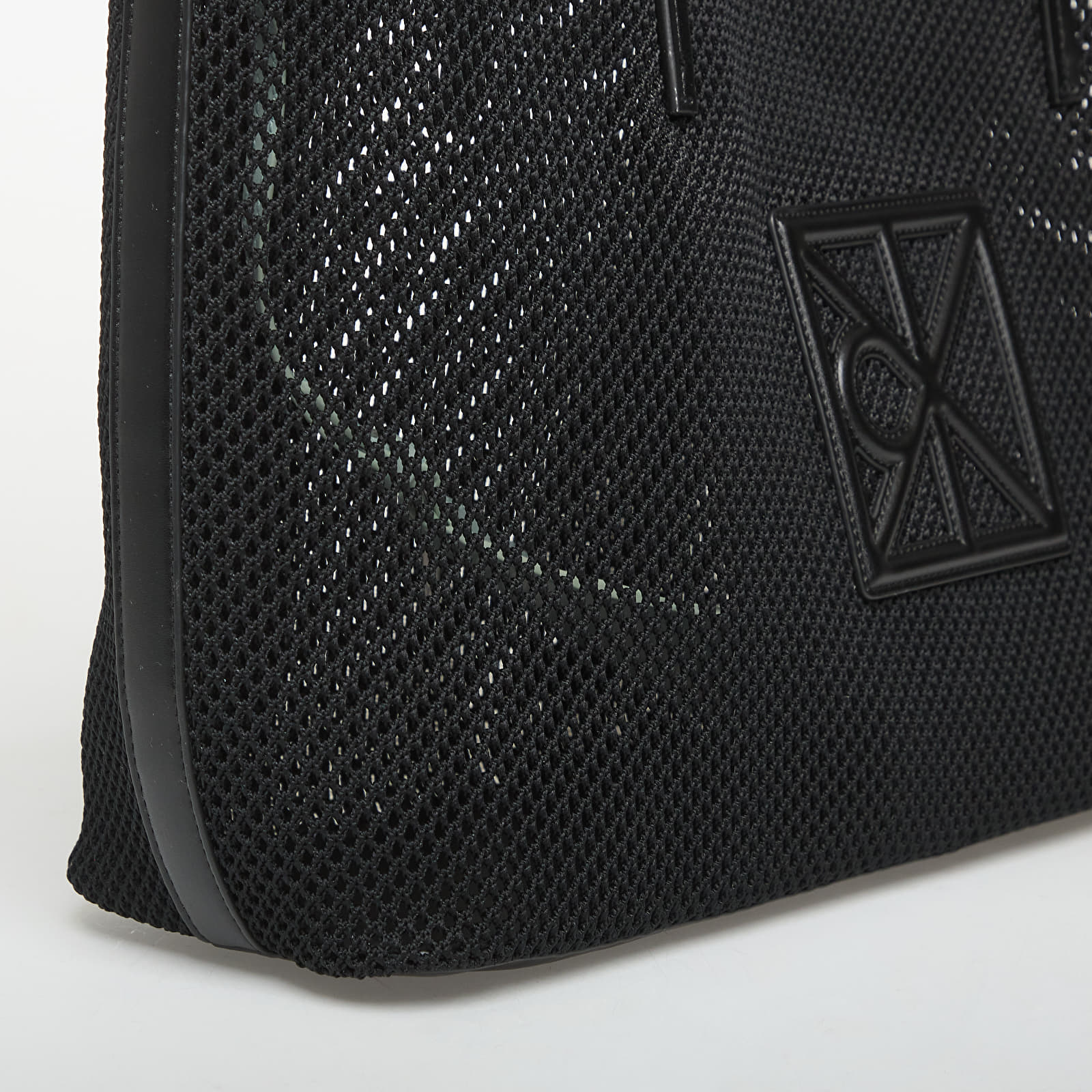 Borse Calvin Klein Emblem Mesh Tote Black