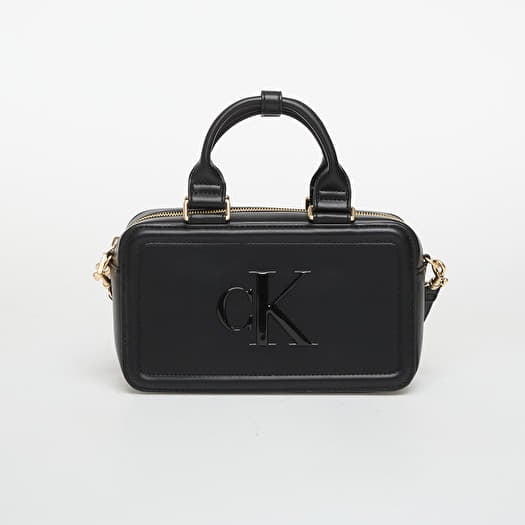 Calvin Klein Bold Ck Elongated Mini Tote Black