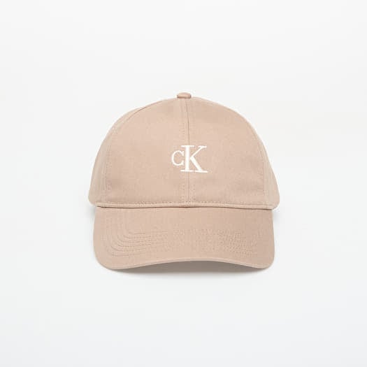Cap Calvin Klein Monogram Embroidery Baseball Cap Desert Taupe/ Contrast Logo