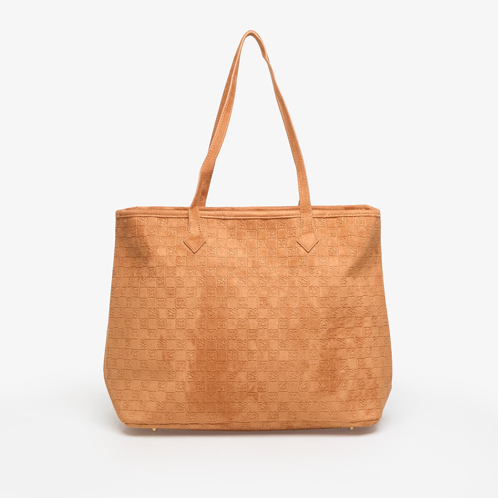 Pánske tašky cez rameno Jordan Jam Suede Monogram Tote Cognac