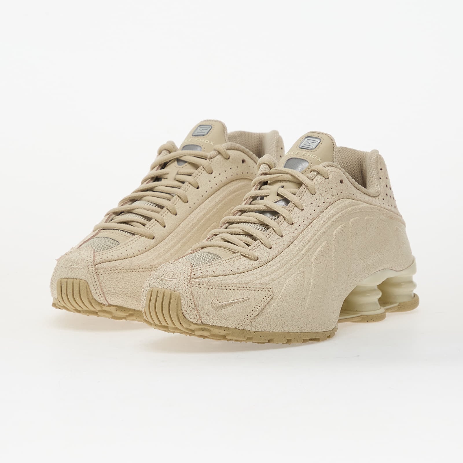 Férfi cipők Nike Shox R4 Qs Natural/ Net-Metallic Silver