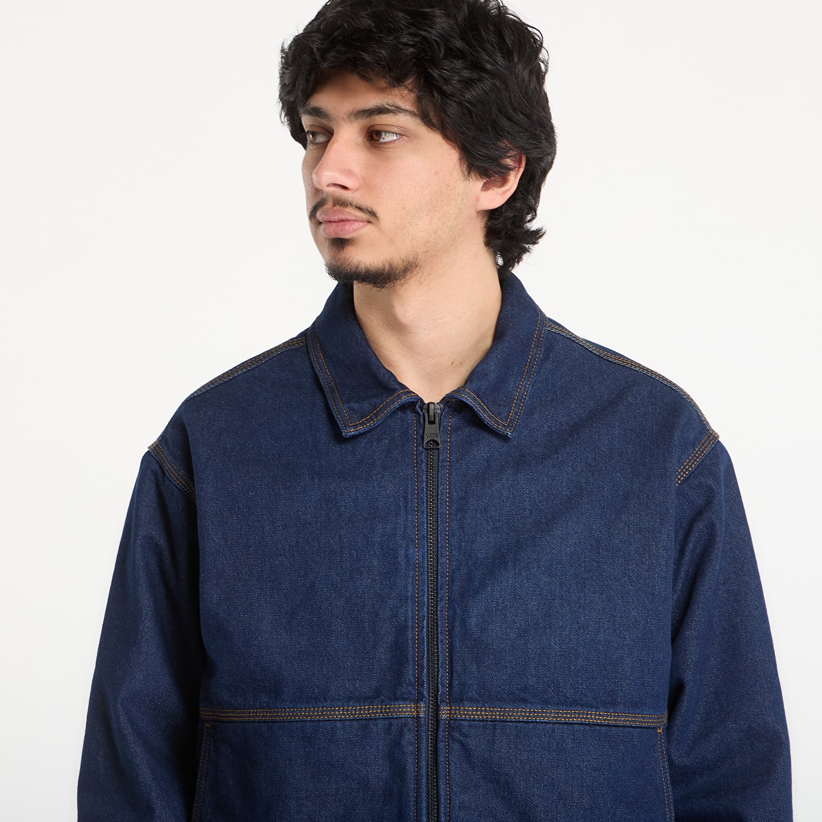 Vīriešu jakas Vans Denim Station Jacket Dark Indigo