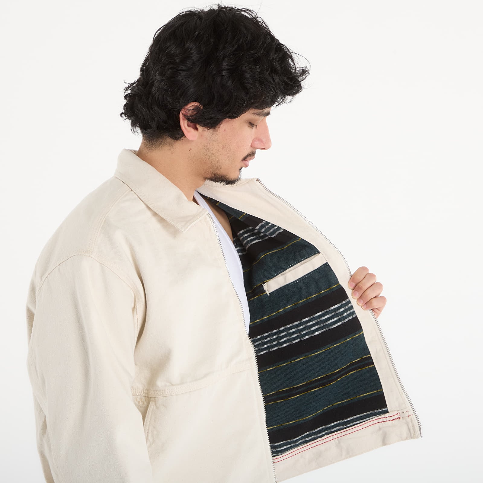 Jakker for menn Vans Denim Station Jacket Natural Seed