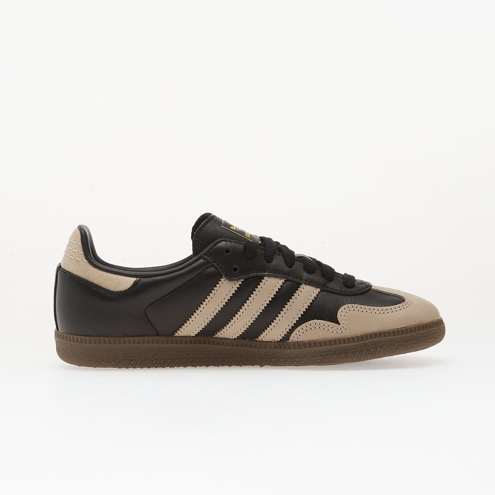 Sieviešu kedas un apavi adidas Samba Og W Core Black/ Wonder Beige/ Gold Metallic
