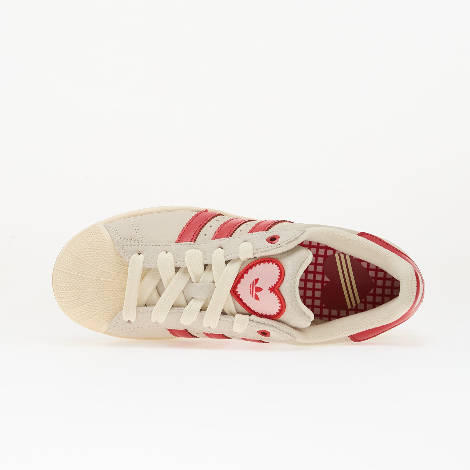 Chaussures et baskets femme adidas Superstar II W Crew White/ Better Scarlet/ Sanpin