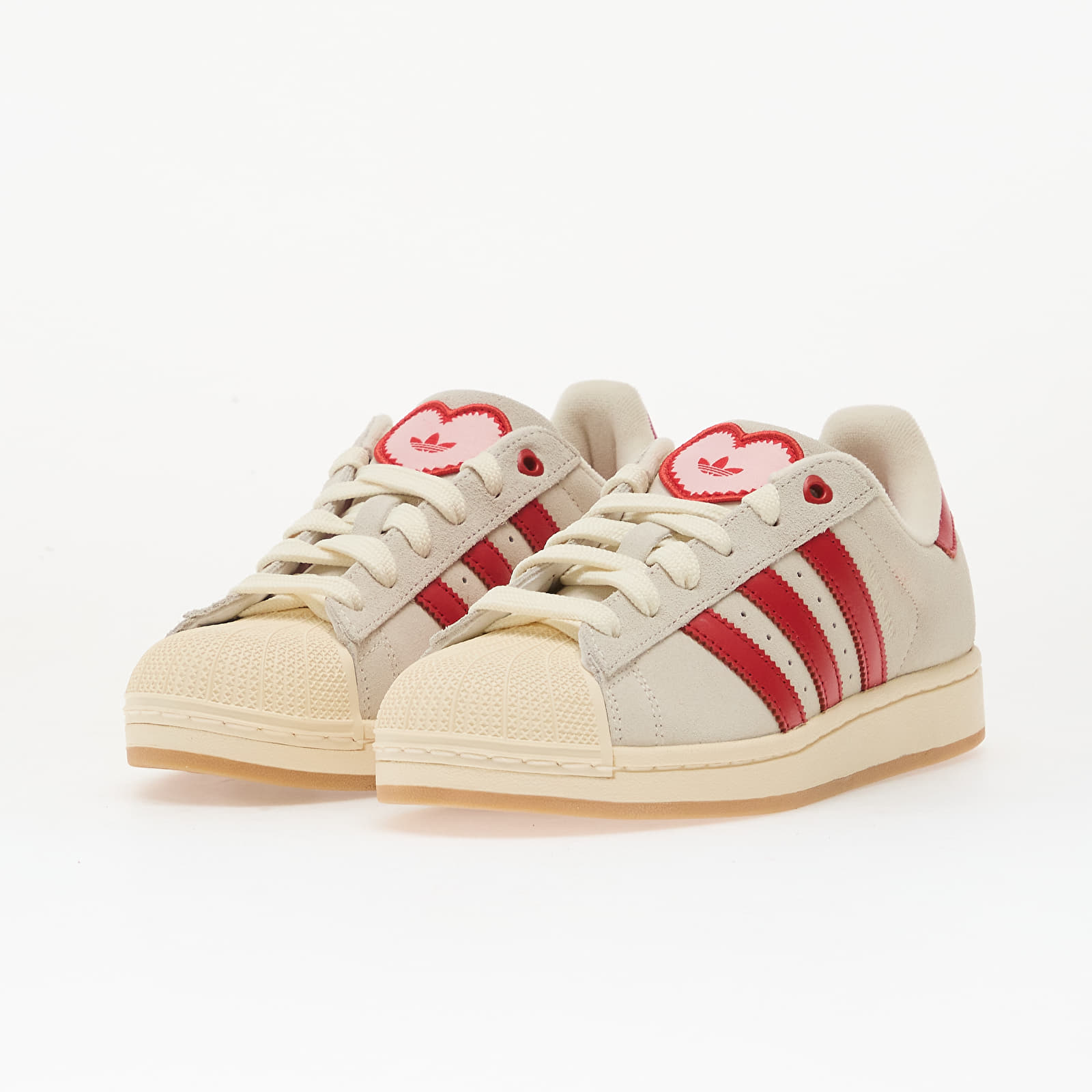Chaussures et baskets femme adidas Superstar II W Crew White/ Better Scarlet/ Sanpin