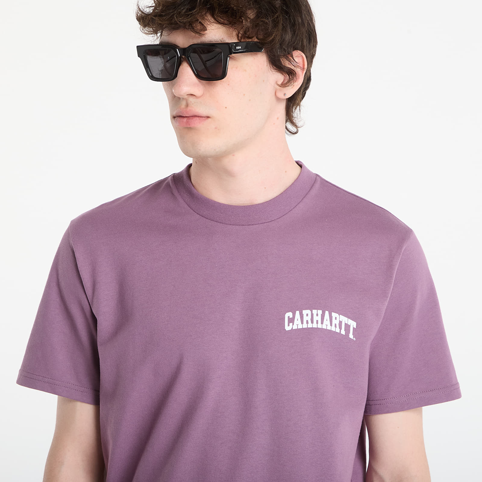 Tričká Carhartt WIP S/S University Script T-Shirt UNISEX Phlox/ White