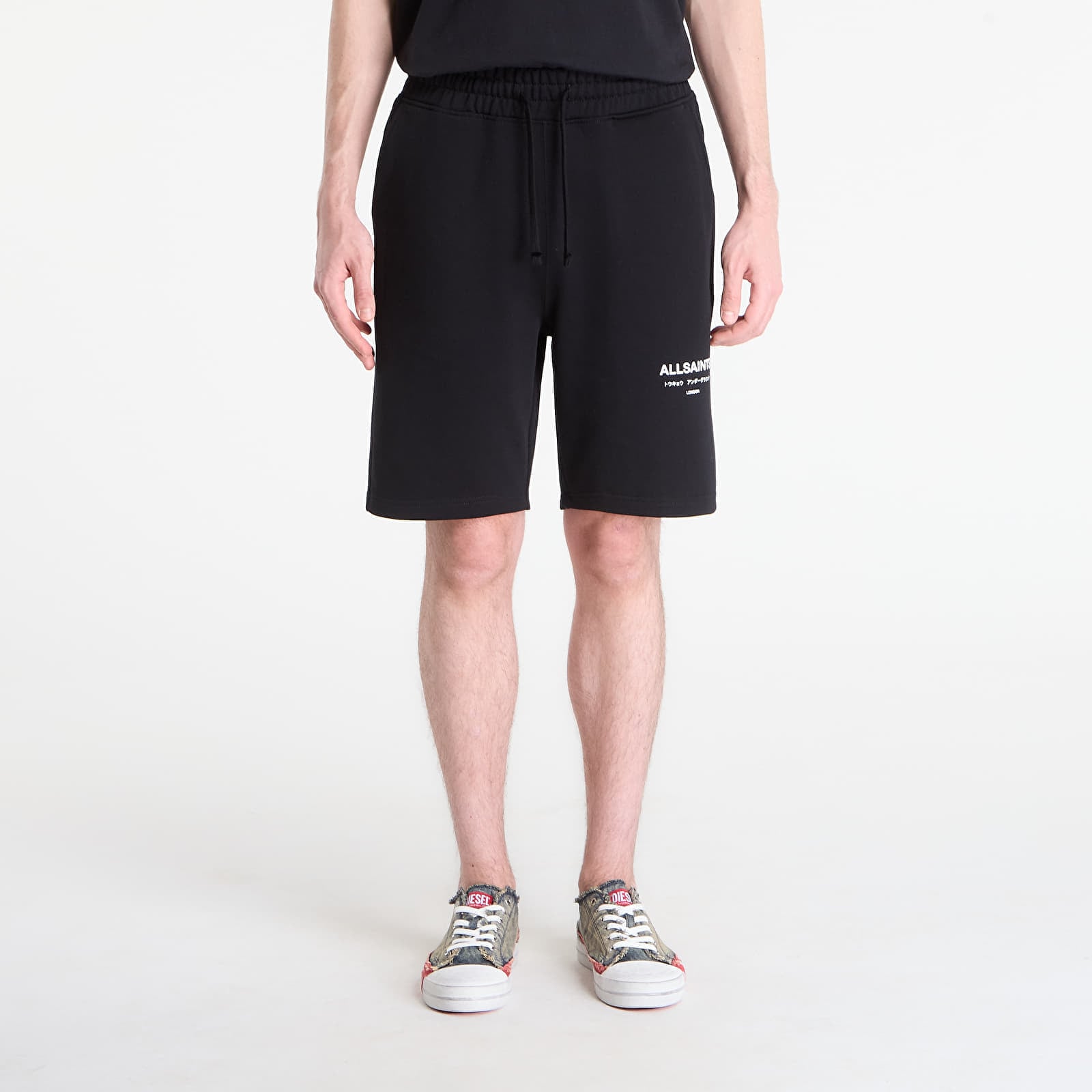 Pantaloni scurți AllSaints Underground Sweatshort Jet Black M