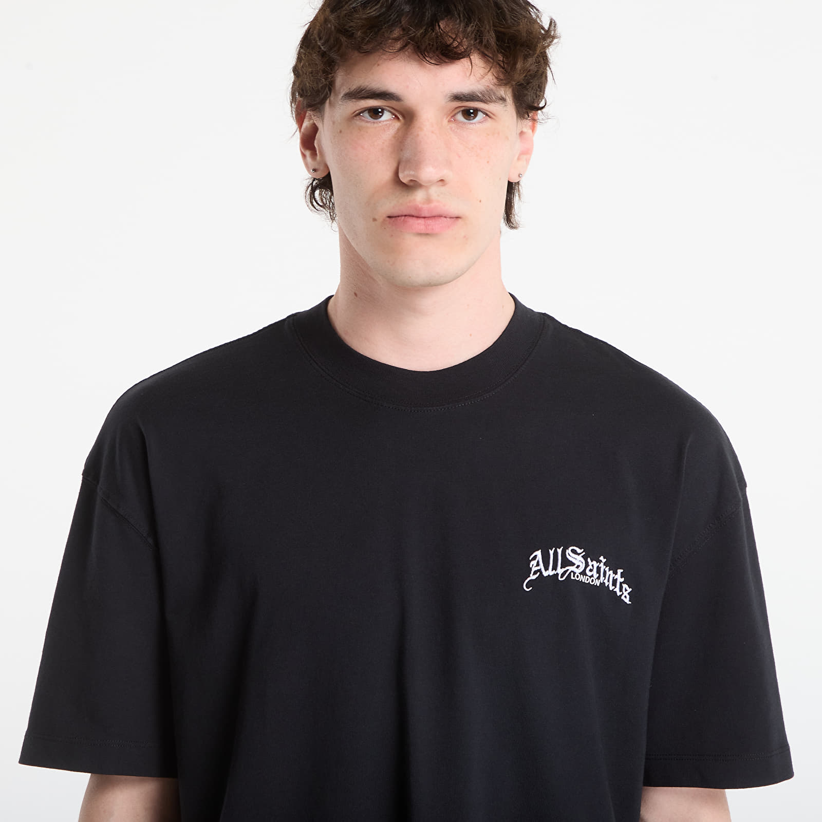 Oblečenie AllSaints Descent SS Crew Tshirt Washed Black