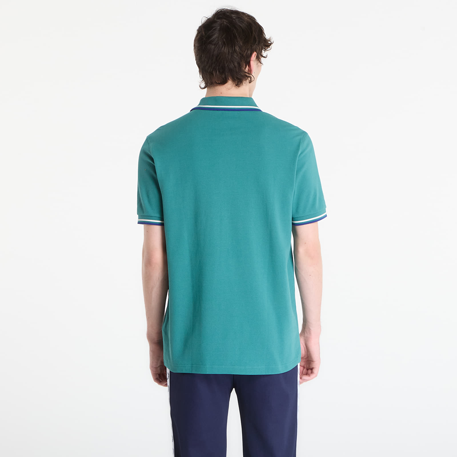 T-Shirts FRED PERRY Twin Tipped Fred Perry Shirt Deep Mint/ Snow White/ Soho Eclipse