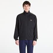 FRED PERRY Contrast Tape Track Jacket Black/ Champagne
