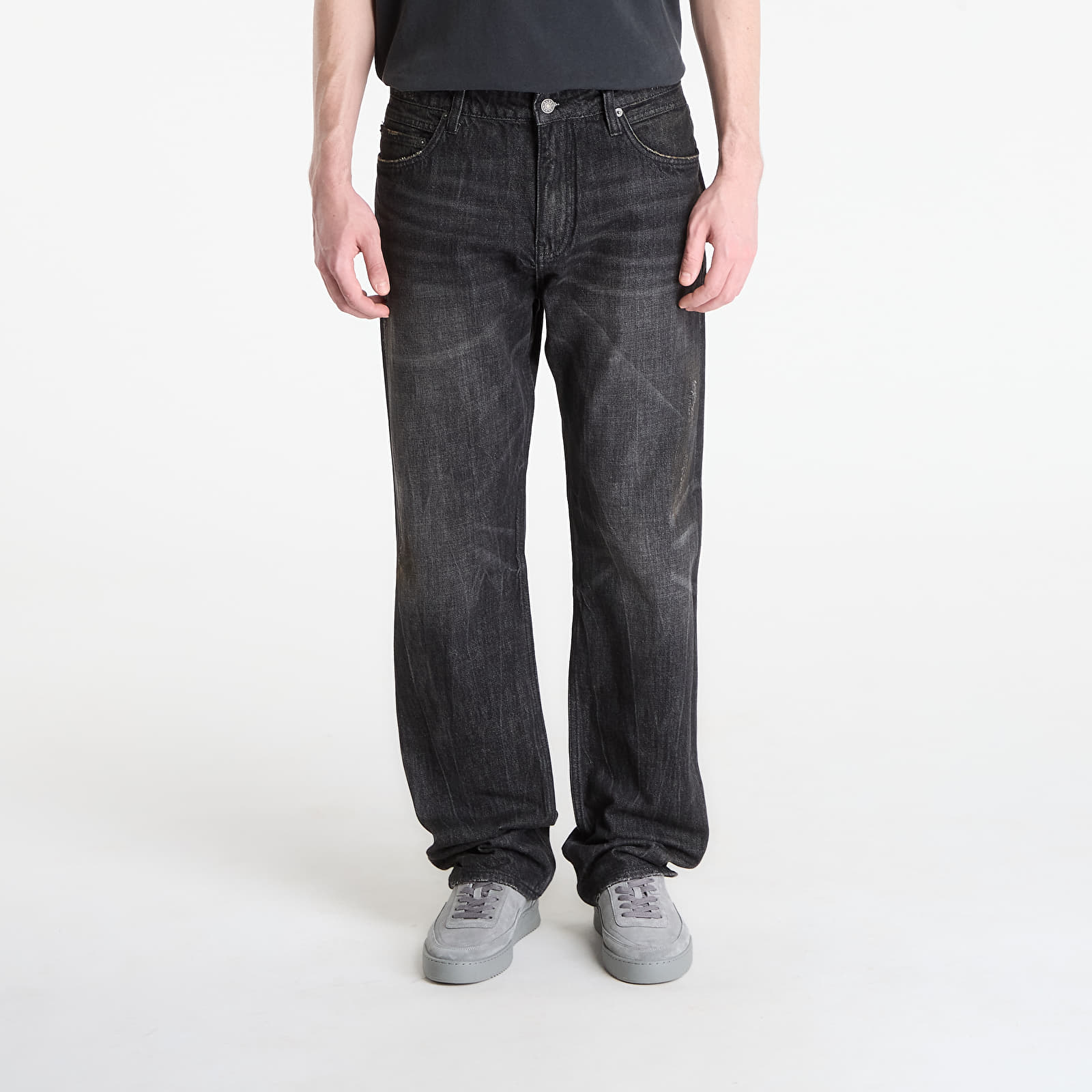 Džínsy Guess Jeans Relaxed Straight Black