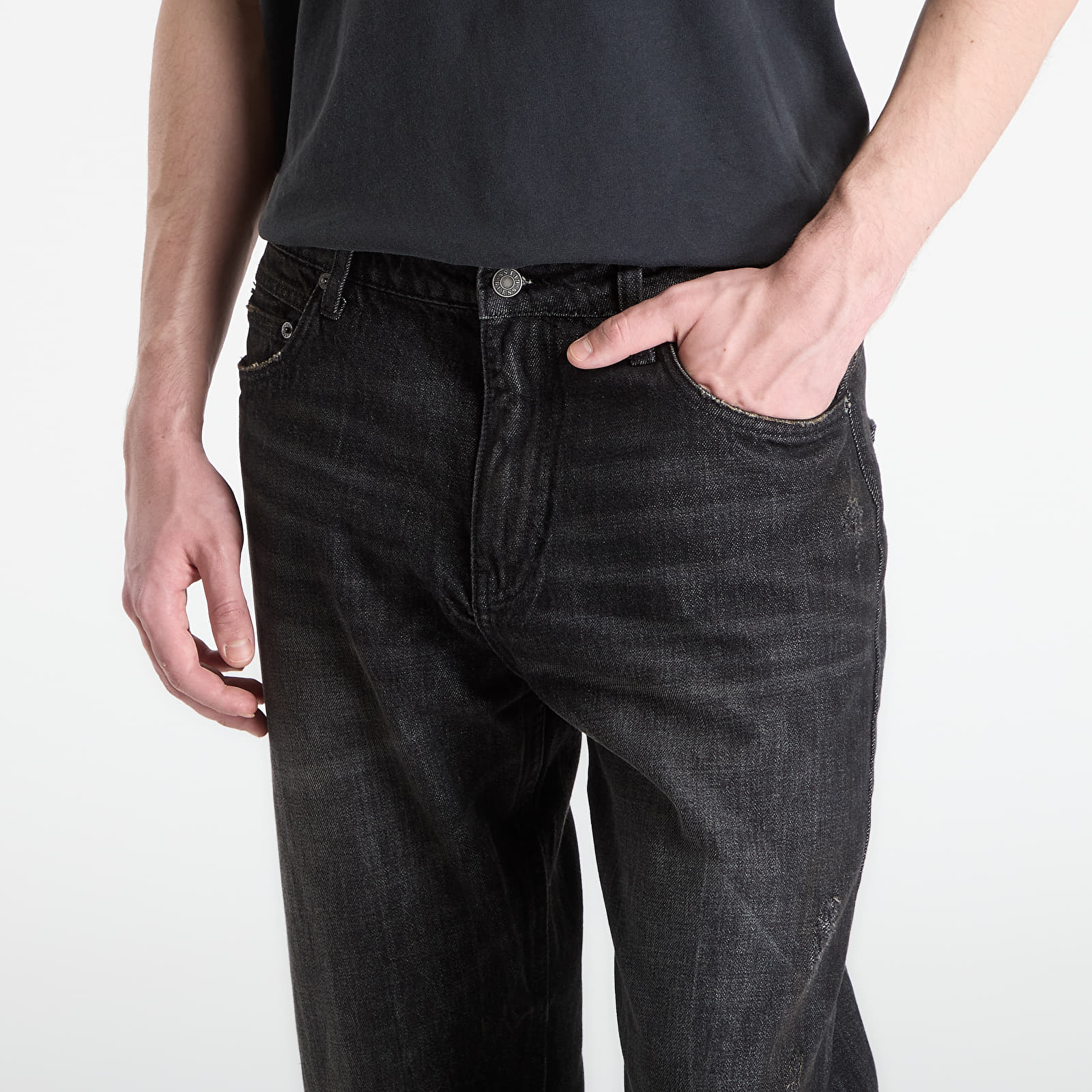 Džínsy Guess Jeans Relaxed Straight Black