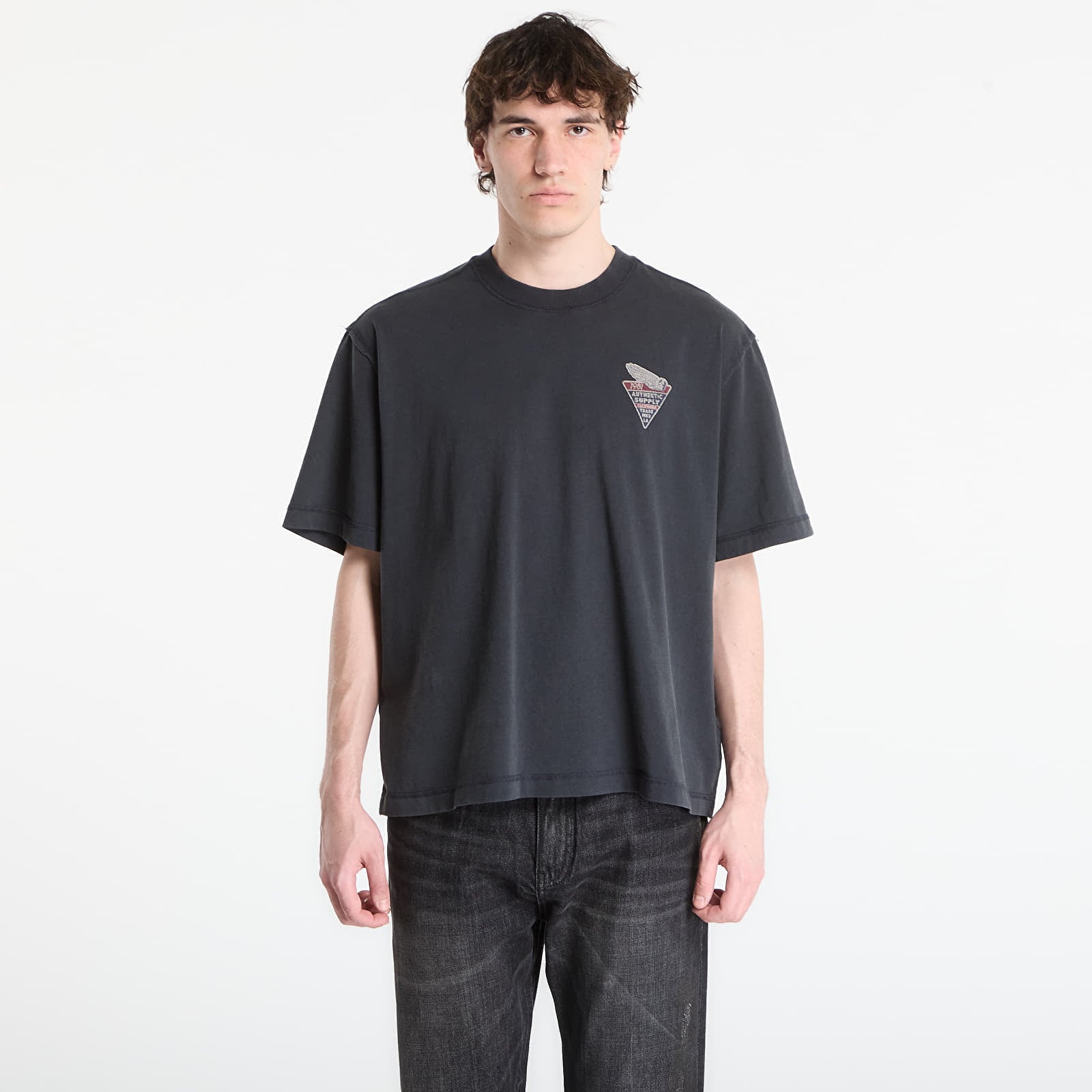 T-shirt Guess Jeans SS Graphic Boxy T Black XL