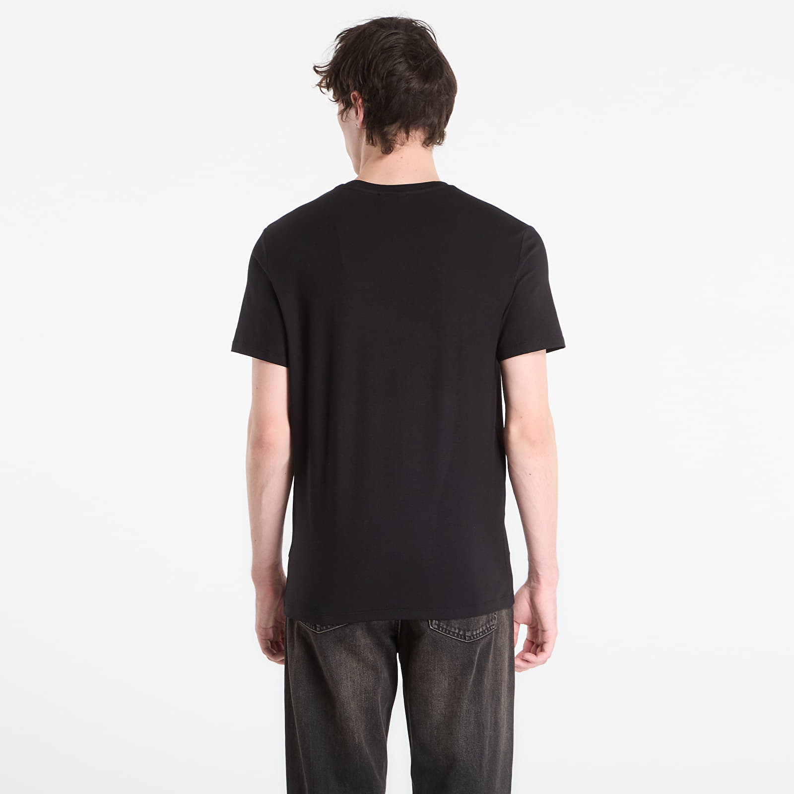T-shirts Calvin Klein Ss Slim Stretch Cotton Crewneck Tee Black