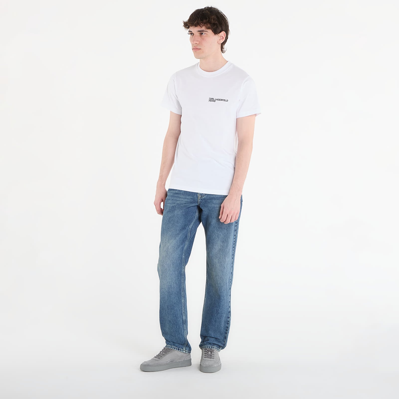 T-krekli Karl Lagerfeld Jeans Slim Ss Tee White