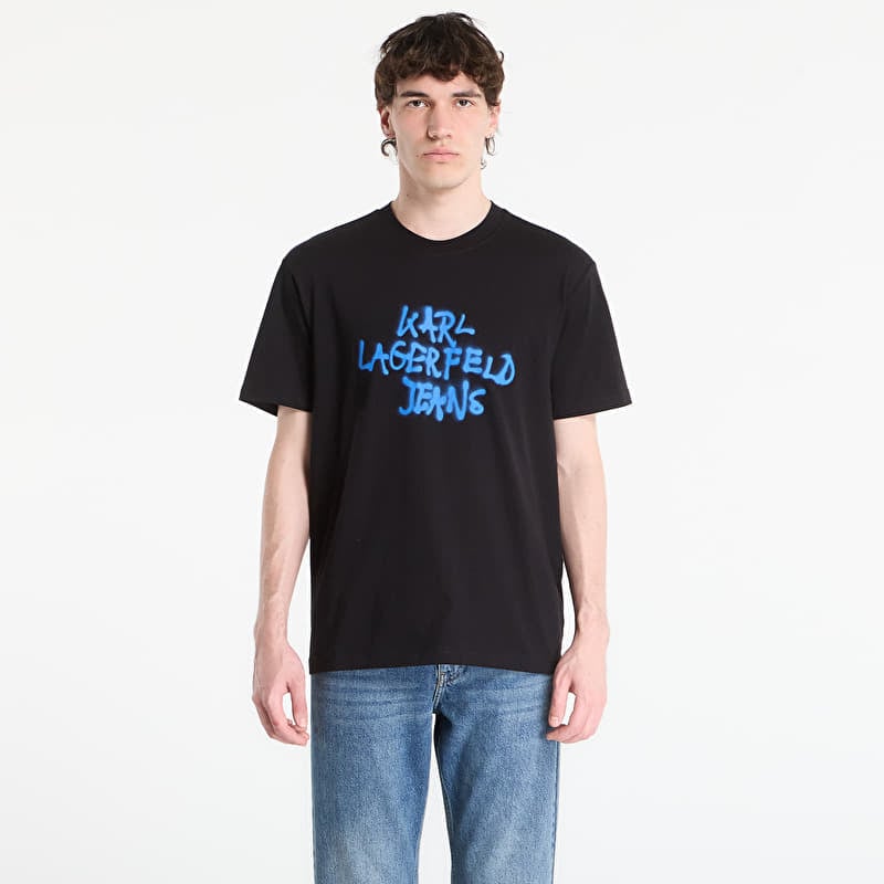 T-särk Karl Lagerfeld Jeans Reg Ss Graffiti Tee Black