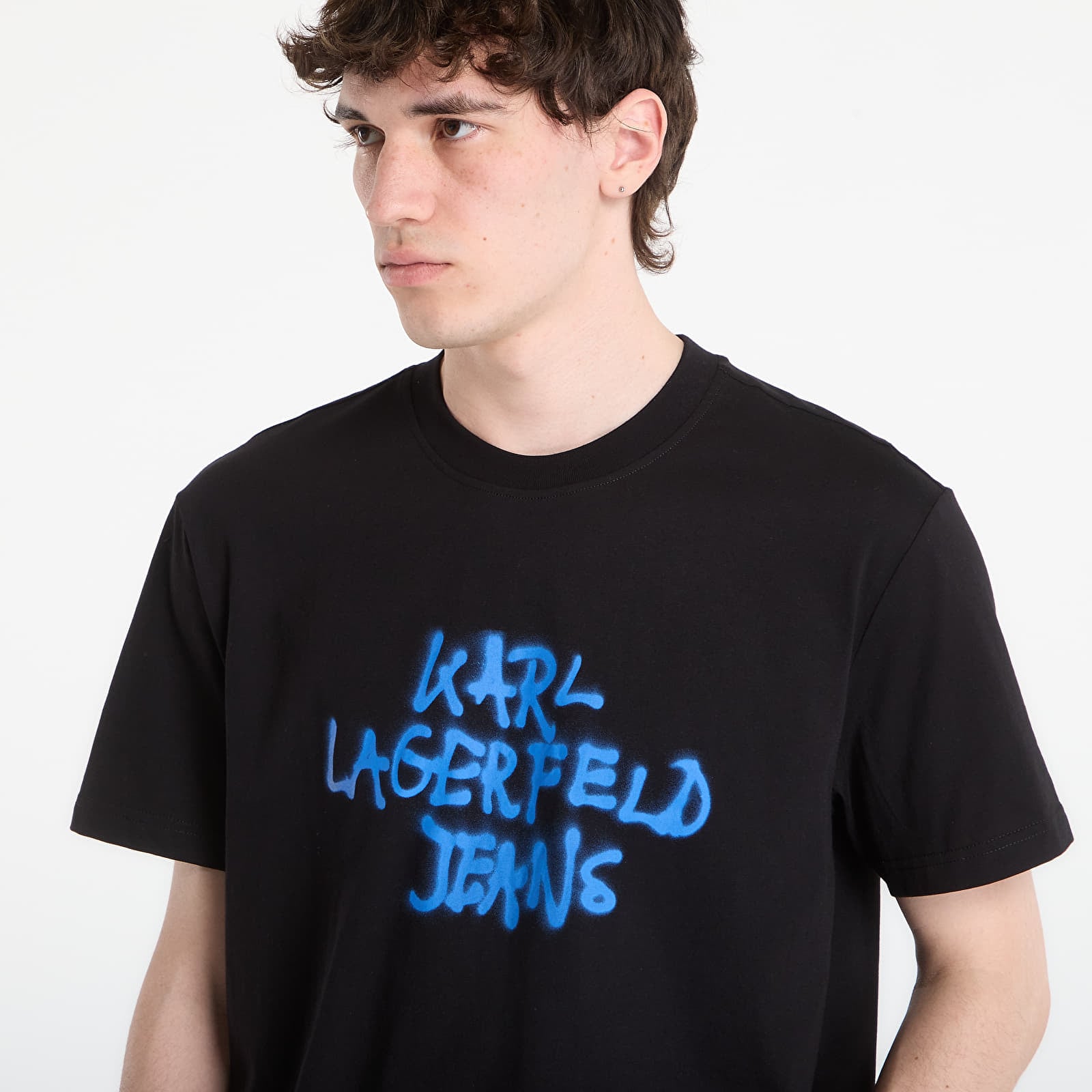 Pólók Karl Lagerfeld Jeans Reg Ss Graffiti Tee Black