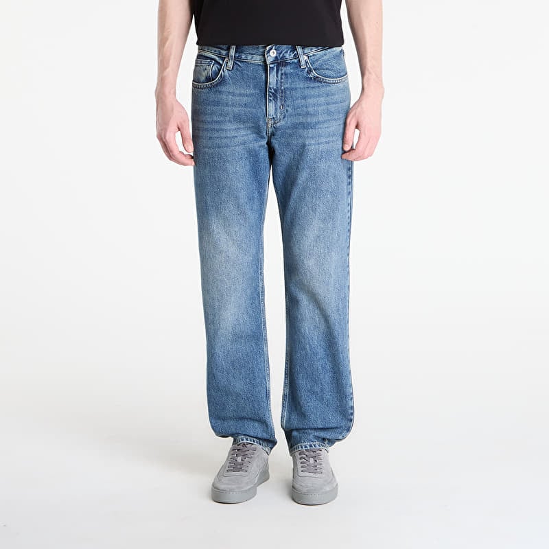 Karl Lagerfeld Jeans Straight Denim Tinted Visual Washed Blue