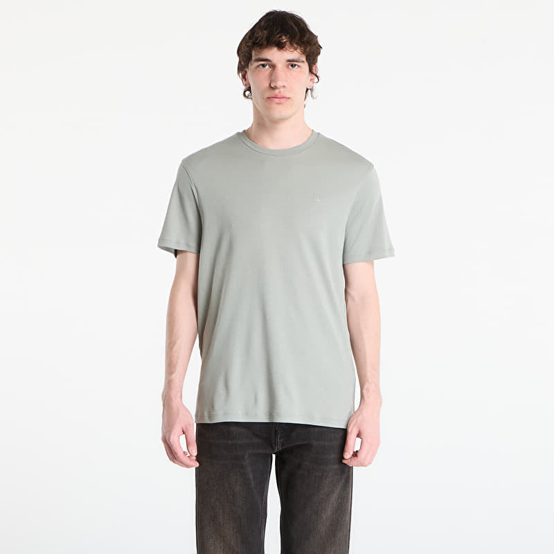 Calvin Klein Ss Supima Chest Emb Crewneck Tee Shadow