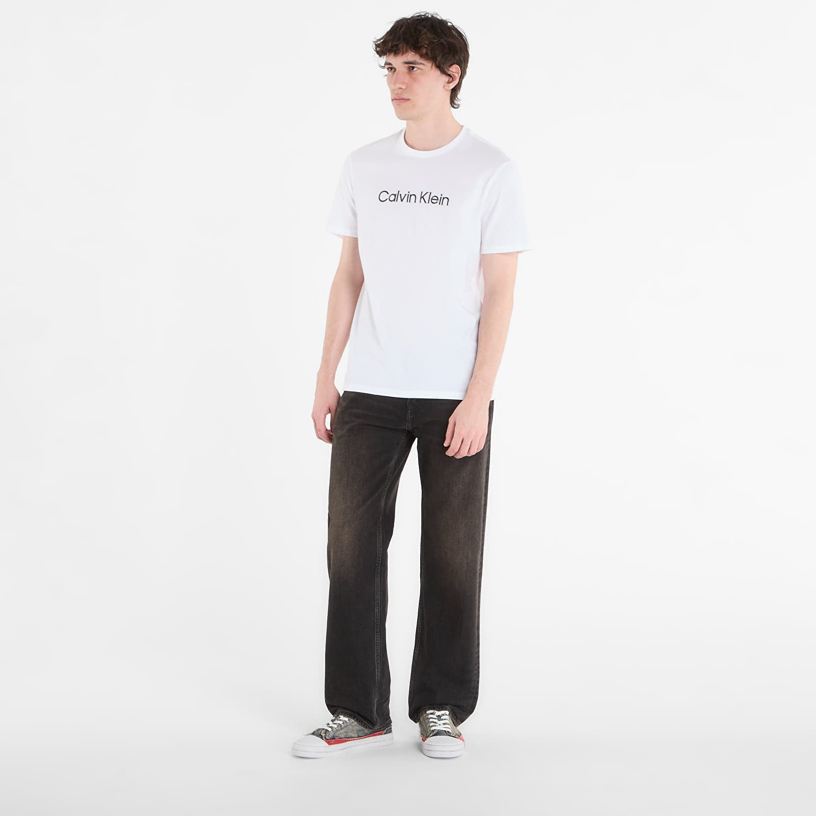 T-shirts Calvin Klein 30S Eu Wholesale Sportswear Graphic Tee Bright White