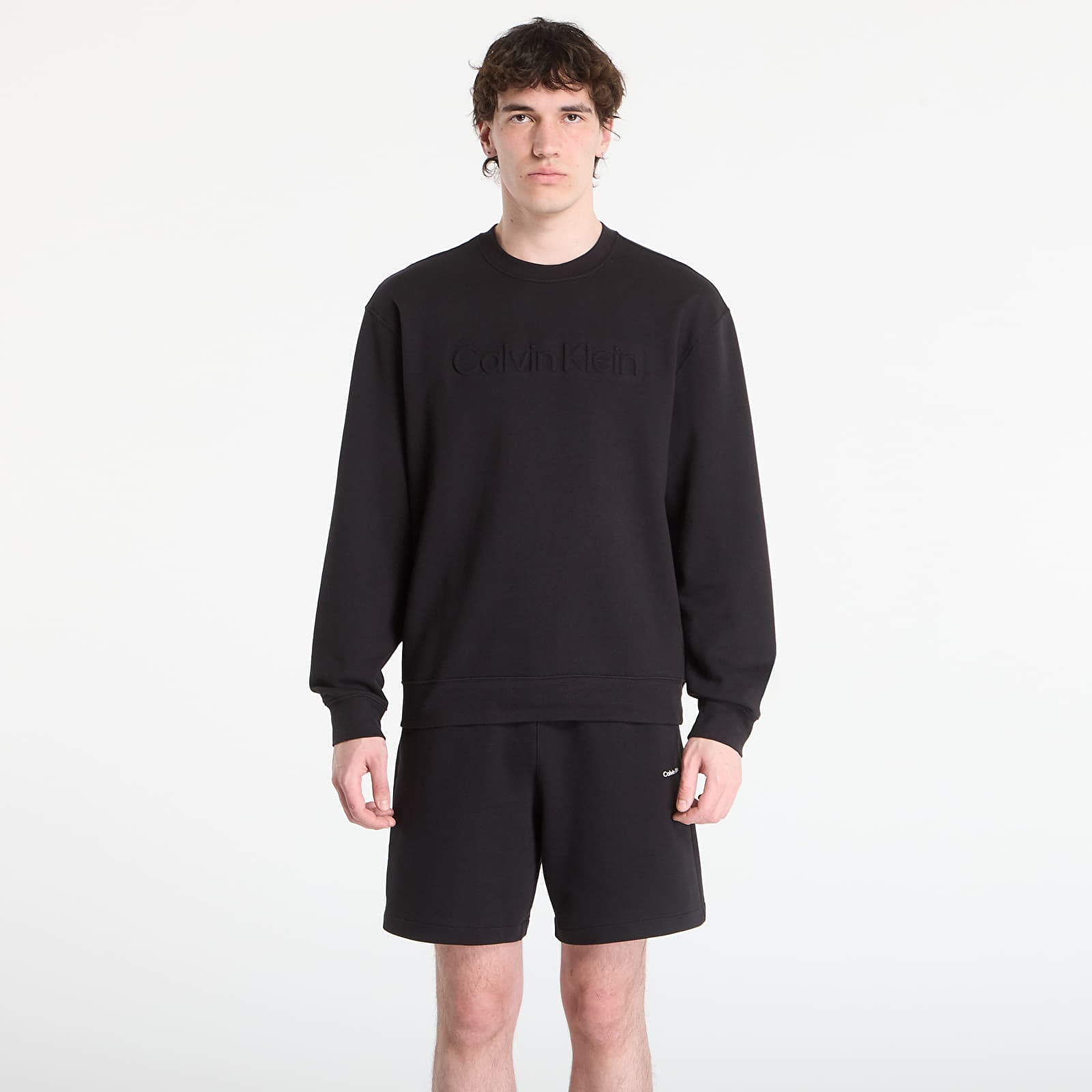 Mikiny Calvin Klein Eu Sportswear Graphic Crewneck Black