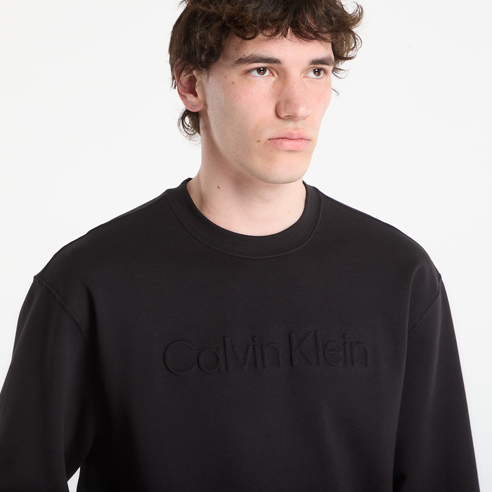 Mikiny Calvin Klein Eu Sportswear Graphic Crewneck Black