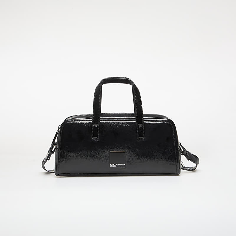 Karl Lagerfeld Jeans Box Logo Bowlingbag Glossy Black