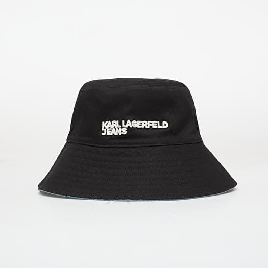Hat Karl Lagerfeld Jeans Reversible Denim Bucket Hat Standard/ Blue/ Denim/ Black
