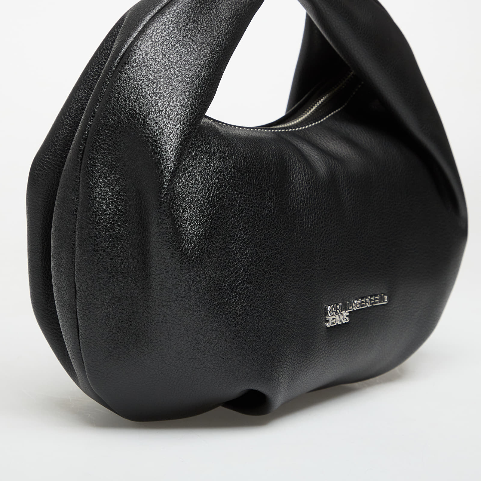 Sacs à main Karl Lagerfeld Jeans Metal Logo Small Hobo Black