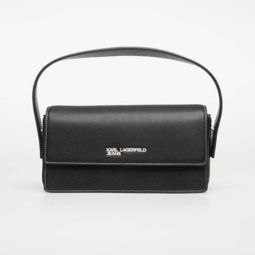 Karl Lagerfeld Jeans Metal Logo Top Handle Cb Black