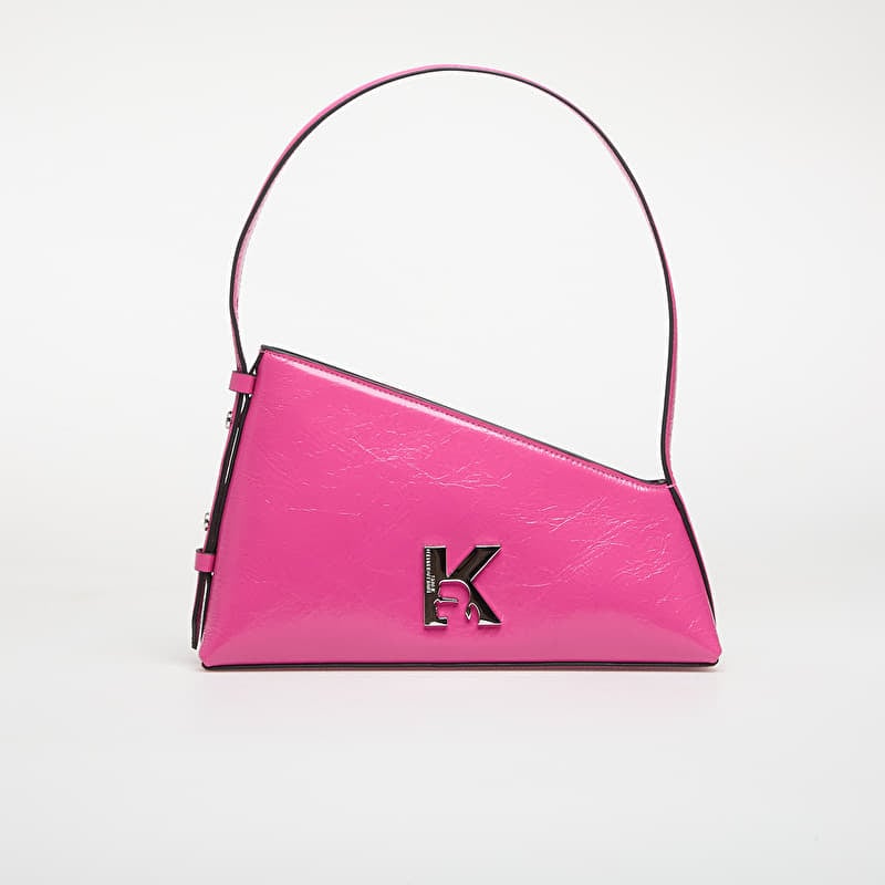 Karl Lagerfeld Jeans Geo Lthr Shoulderbag Shiny Very Berry