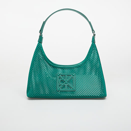 Calvin Klein Emblem Mesh Shoulder Bag Enchanted Forest