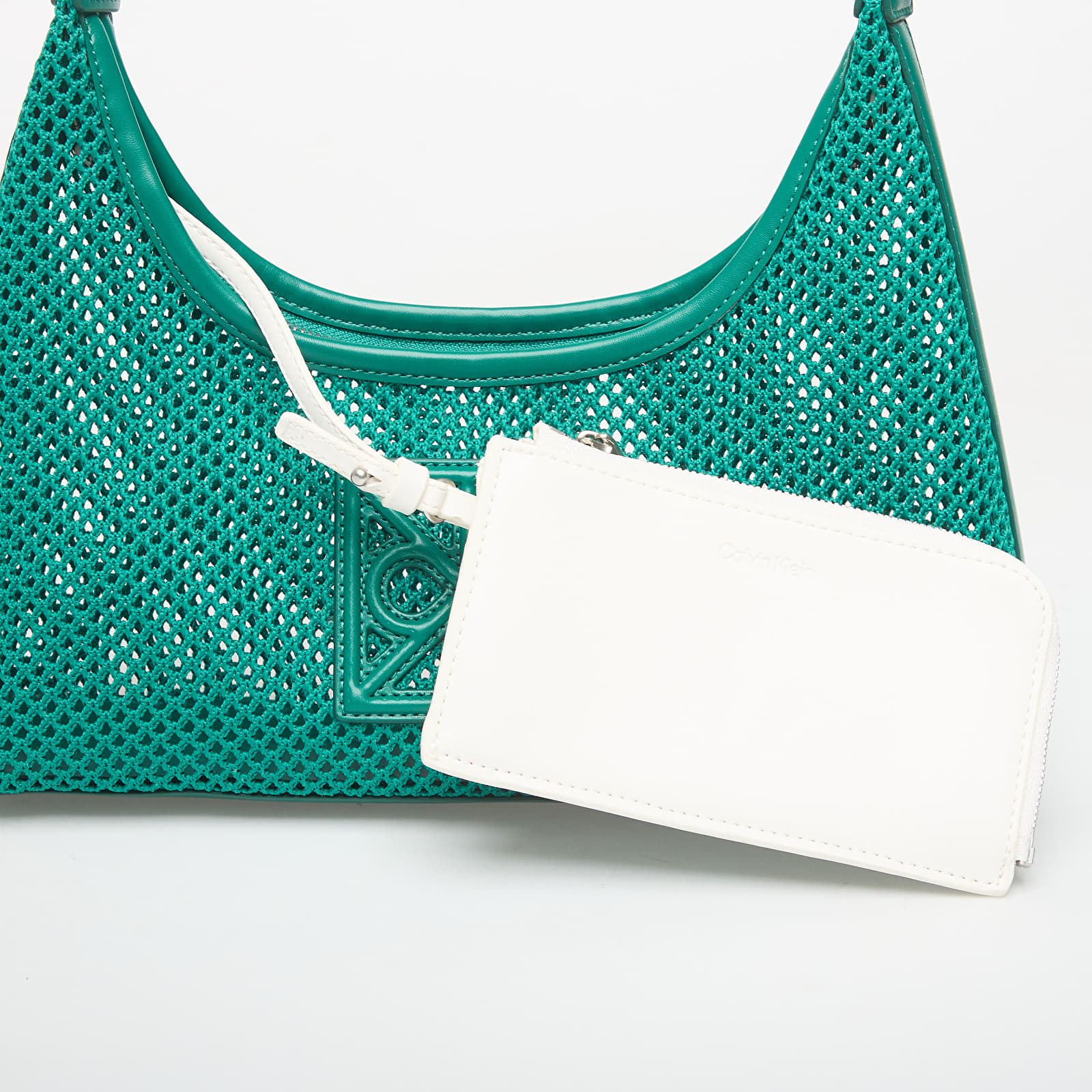 Borse Calvin Klein Emblem Mesh Shoulder Bag Enchanted Forest