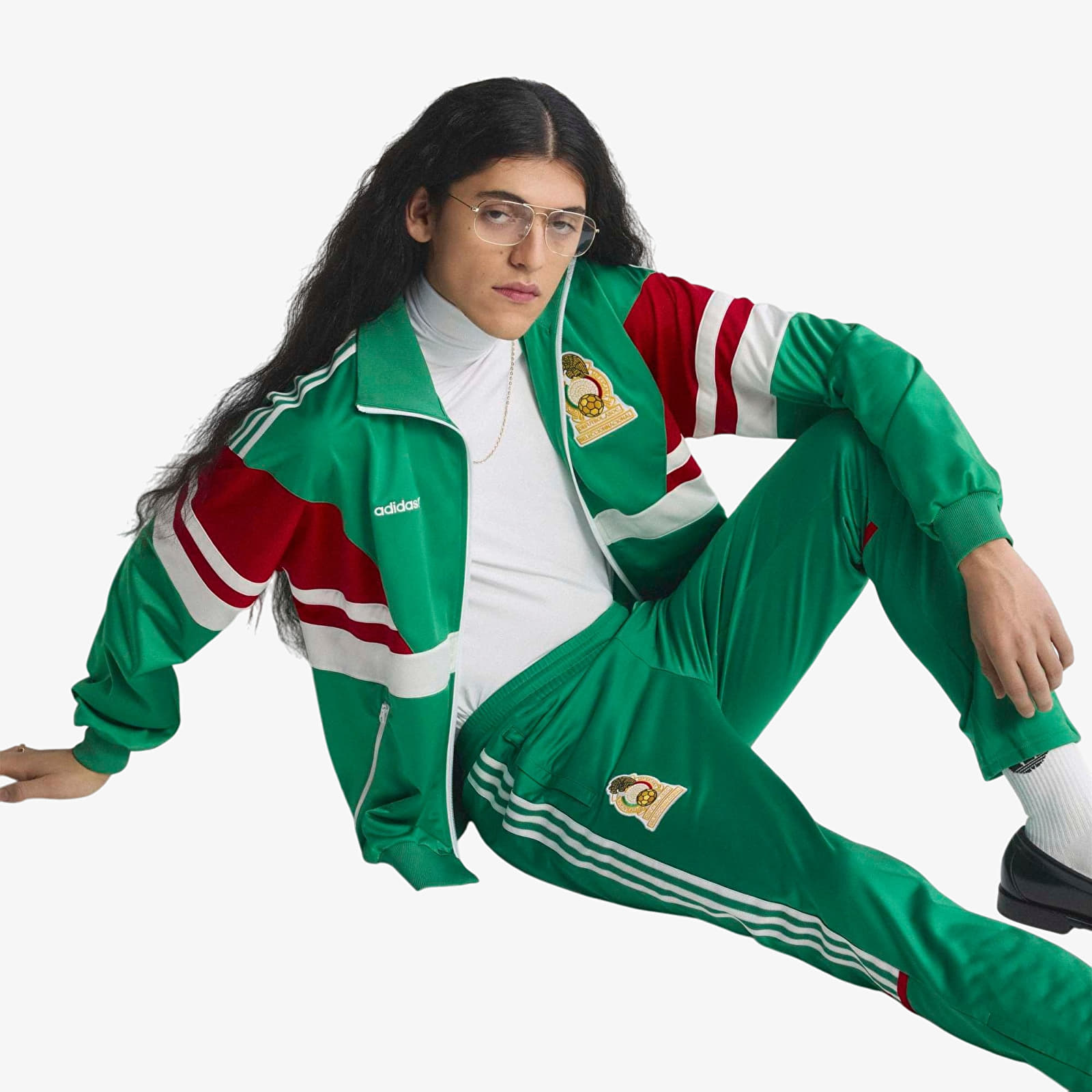 Pánské tepláky adidas Fmf Track Pants 86 Green