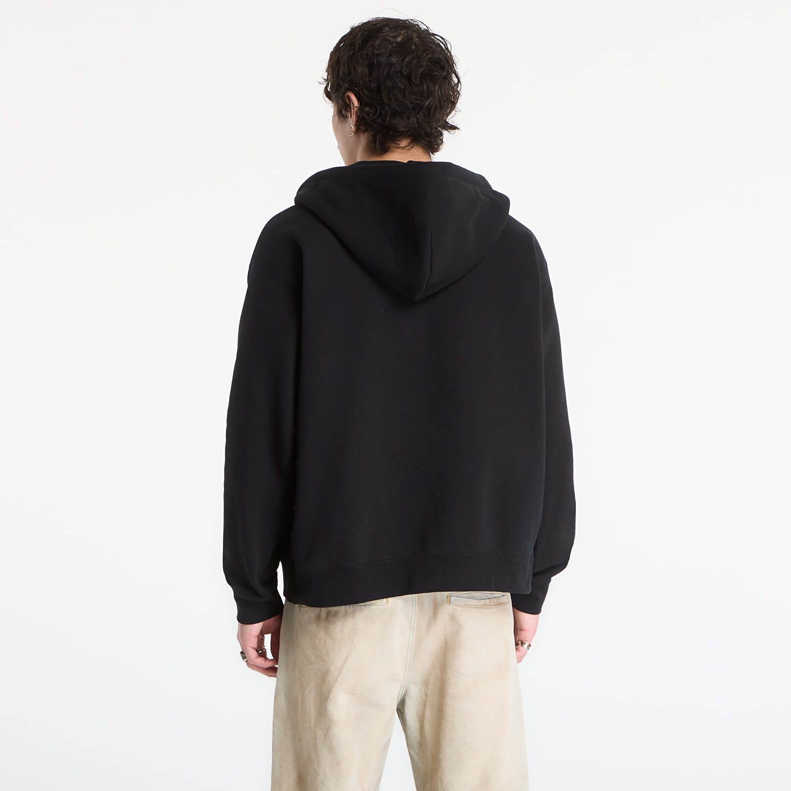 Ανδρικά φούτερ  OBEY Oval Zip Hood Black