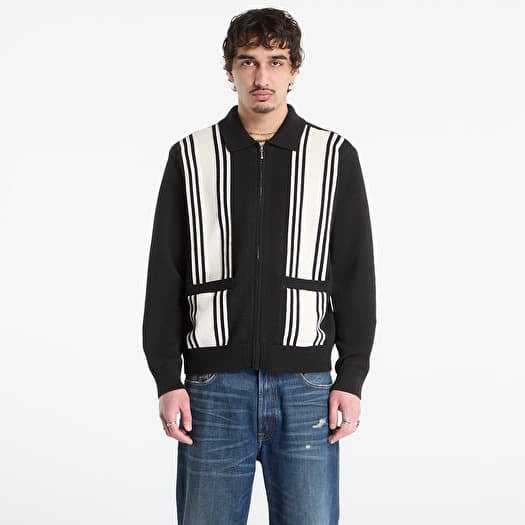 Pullover OBEY Matt Zip Up Sweater Black Multi