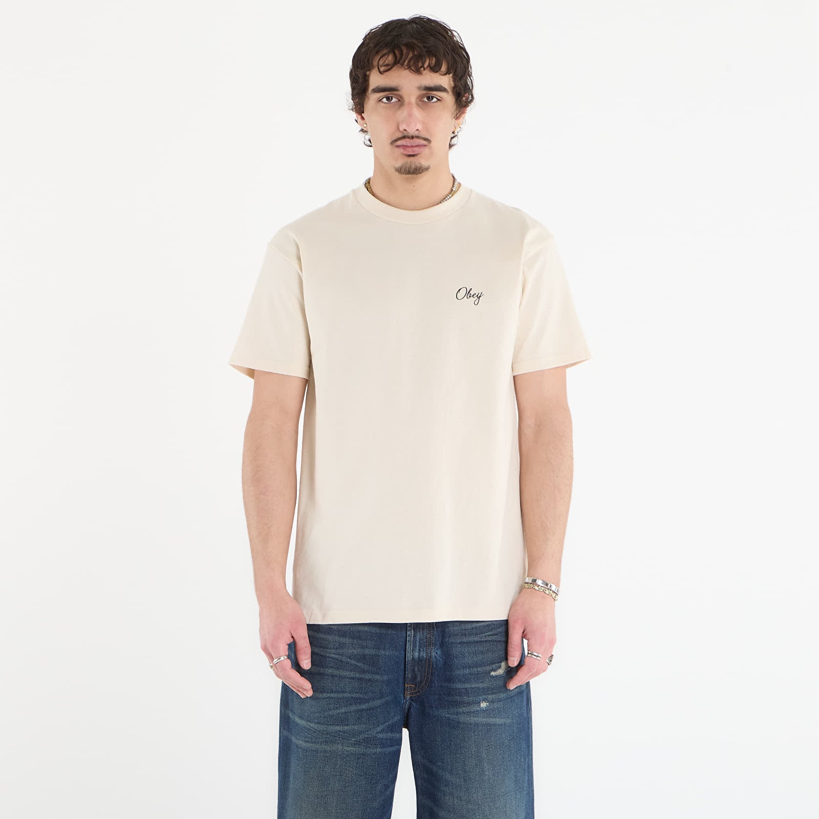 T-shirt OBEY Paper Rose Cream M