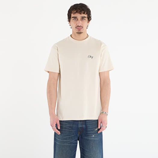 Marškinėliai OBEY Paper Rose Cream