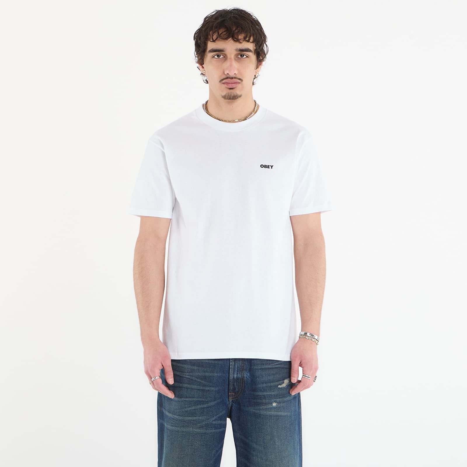 T-shirt OBEY In Bloom White M