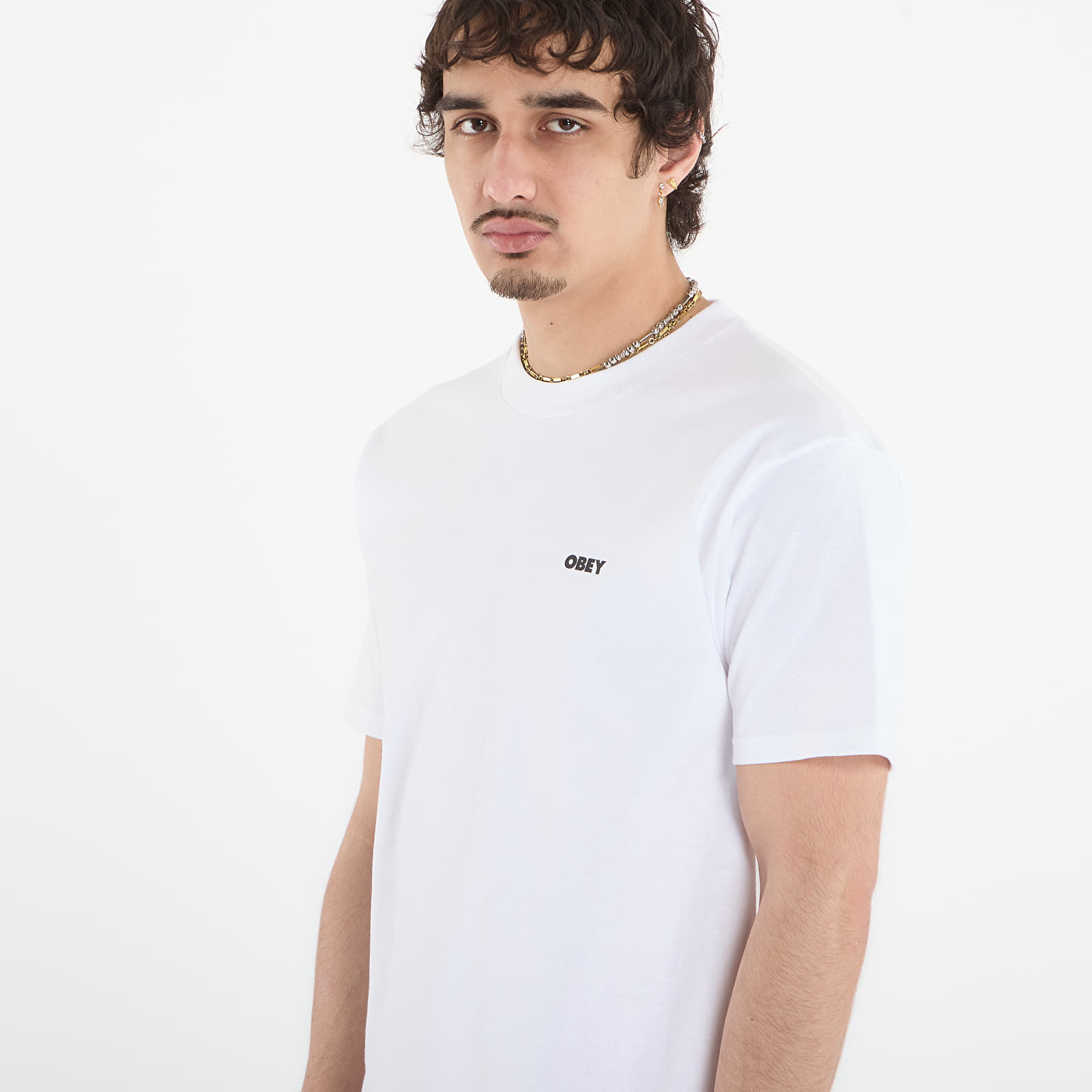 Ανδρικά μπλουζάκια OBEY In Bloom White